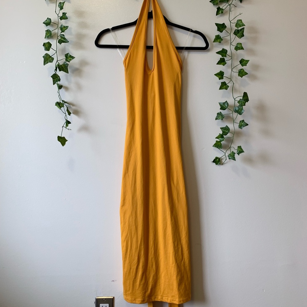 Canary Yellow Midi Dress
